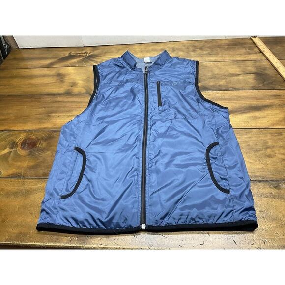 ATG Wrangler Men's Blue Reversible Puffer Insulated Classic Vest Size Small - Picture 10 of 13